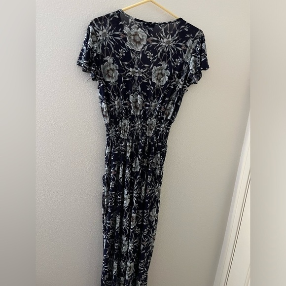 Emma jumpsuit romper elastic waist front pockets S/M - Picture 6 of 7